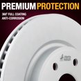 thumbnail image 4 of Metrix Premium Chassis Parts - 12.8 inch (325mm) 2 PC Front Coated Vented Disc Brake Rotor Fits 2007-2010 Saturn Outlook, 2007-2016 GMC Acadia, 2008-2017 Buick Enclave, 2009-2017 Chevrolet Traverse, 4 of 9