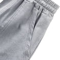 thumbnail image 6 of Men's Linen Shorts with Big Pockets Lightweight Breathable Casual Beach Vacation Shorts for Men Summer Yoga Big and Tall Size S-3XL Gray, 6 of 8
