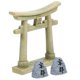 thumbnail image 1 of 1 set of Fish Tank Torii Gate Resin Statue Miniature Resin Torii Gate Aquarium Ornament, 1 of 4