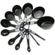 thumbnail image 3 of Juego de 12 tazas y cucharas medidoras, utensilios de cocina, regalo universal y fácil de usar. Negro, 3 of 9