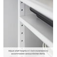 thumbnail image 4 of Yamazaki Home Three-Tier Cabinet Storage Rack, White, Steel, Adjustable Tiers, 4 of 7