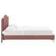 thumbnail image 6 of Modway Juniper Channel Tufted Performance Velvet Full Platform Bed in Dusty Rose, 6 of 10