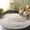 thumbnail image 2 of SAFAVIEH Orchard Edweena Modern Polyester Area Rug, Grey/Gold, 10' x 10' Round, 2 of 11