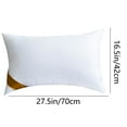 thumbnail image 3 of Feather Velvet Hotel-grade Pillow Core Soft And Supportive Down Bed Pillow Suitable for Back Side And Stomach Sleepers Made Of Skin-friendly Cotton Fabric, White, 3 of 7