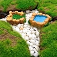 thumbnail image 3 of Transemion Mini Pool Garden Decor Miniature Landscape Space Saving Yard Ornament Type 6, 3 of 6