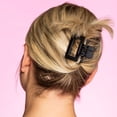 thumbnail image 4 of Gimme Beauty Claw Clip Fine Square Extra Grip, Black/Tan, 2ct, 4 of 5