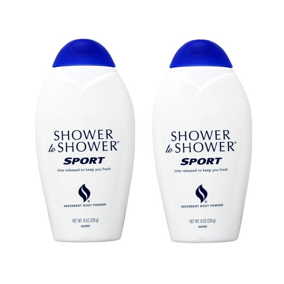 2 Pack - Shower To Shower Absorbent Body Powder Sport 8 oz