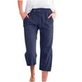 thumbnail image 1 of POINTERTECK Women High Waisted Wide Leg Pants Drawstring Elastic Trousers Comfy Straight Leg Long Pants With Pockets, 1 of 5