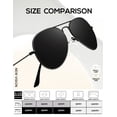 thumbnail image 5 of KALIYADI Classic Aviator Sunglasses for Men Women Driving Sun glasses Polarized Lens UV Blocking-3 Pack, 5 of 10