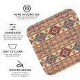 thumbnail image 4 of Bingfone Vintage Traditional Tribal Aztec Leather Drinks Coasters with Set of 6,Suitable for Home Kitchen,Coffee Cup Coasters Home Gift, 4 of 9