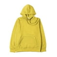 thumbnail image 3 of BLOCLOALO 2 Piece Lounge Set Long Sleeve Pullover Hoodie Sweatshirts Solid Color Sweater Casual Suit Sportswear Long Sleeved Trousers Two Set Jogger Sets Drawstring Pants Comfortable Sets Yellow Xl, 3 of 4