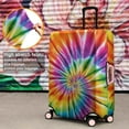 thumbnail image 4 of Colorful Rainbow Tie Dye Spiral Pattern Luggage Cover Fashion Suitcase Cover Baggage Covers Fit 25-28 Inch Luggage (Go Travel), 4 of 5