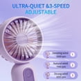 thumbnail image 2 of Miniventilador VansMago F33 portátil portátil de 3 velocidades USB azul, rosa, morado, 2 of 6