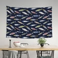 thumbnail image 4 of Xecao Sardine Print Tapestry, Wall Hanging Room Funny Decor, Backdrop Room Decor for Bedroom Living Room dormitory, 4 of 8