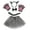 Gray, variant on Petitebelle Wolf Headband Bowtie Tail Gloves Tutu 5pc Costume (Gray, 1-5 Years)