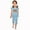 Light Blue, variant on Kids Short Sets Boys Girls Summer Outfit Set Printed Round Neck Tight T-Shirt and Shorts Set Orange Size 4 Years