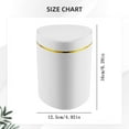 thumbnail image 5 of Bathroom Trash Can with Lid, Small Garbage Can, Small Trash Bin Waste Basket with Pop-Up Lid for Kitchen, Bedroom, Living Room, Office, 1 Pcs, 6.29x4.92", 5 of 9
