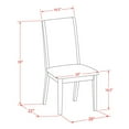 thumbnail image 5 of East West Furniture 5 Pc Dinette Set Contains a Round Dining Table and 4 Upholstered Chairs, 5 of 6