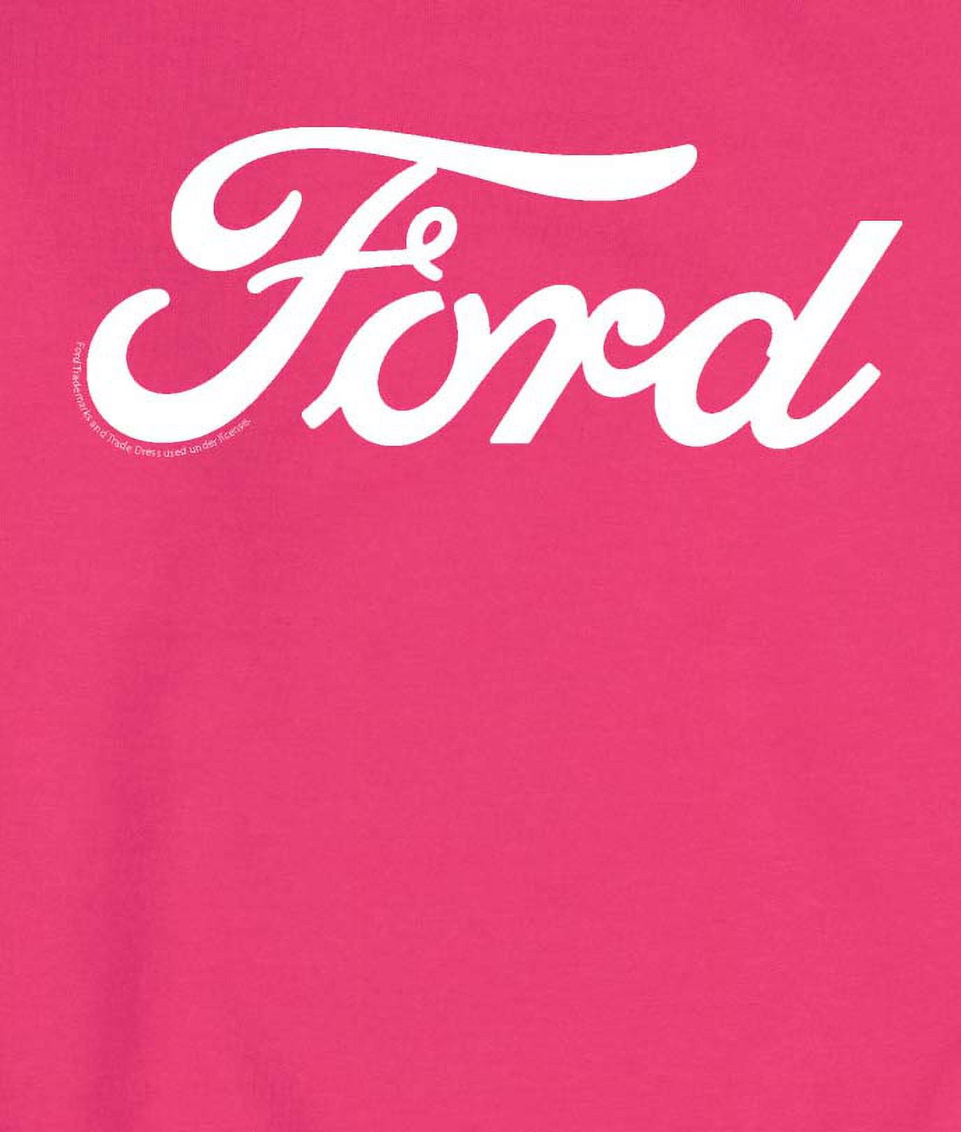 Ford - Ford One Color Script Logo - Men's Crew Fleece Pullover Sweatshirt