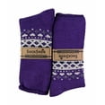 thumbnail image 2 of Sock Snob - Ladies Turn Over Top Warm Thermal Winter Nordic Bed Socks, 2 of 2