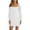 White, variant on Long Sleeve Square Neck Ruched Women's Mesh Party Club Cocktail Bodycon Dress