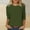 Army Green, variant on aohooy Solid 3/4 Sleeve Tops for Women Crew Neck Basic T-Shirts Plain Loose Spring Summer Cute Tunic Tee Blouses Fit Pullover Top Shirt 2025 Wine,XXL