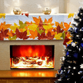 thumbnail image 4 of 4X Thanksgiving Autumn Leaf Tablecloth Autumn Maple Leaf Tablecloth Waterproof Rectangular Plastic Tablecloth, 4 of 8