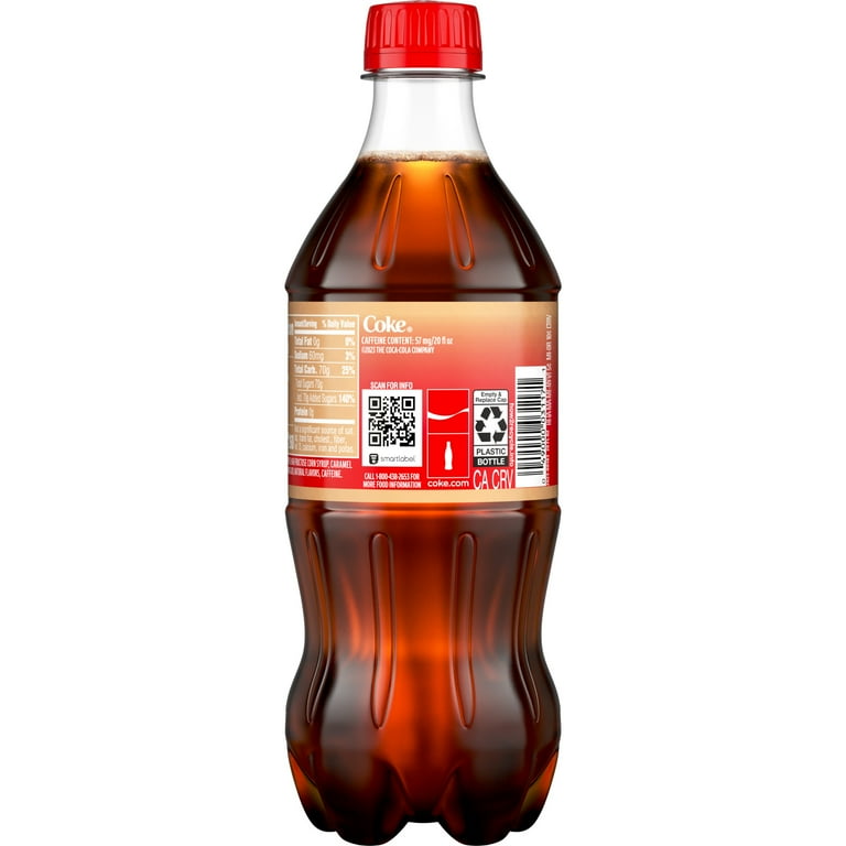 Coca-Cola Vanilla Soft Drink, Refreshing Soda Pop, 20 fl oz Bottle