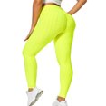 thumbnail image 4 of Yoga Pants for Women High Waisted Ruched Butt Lift Textured Scrunch Leggings Booty Tights, 4 of 5