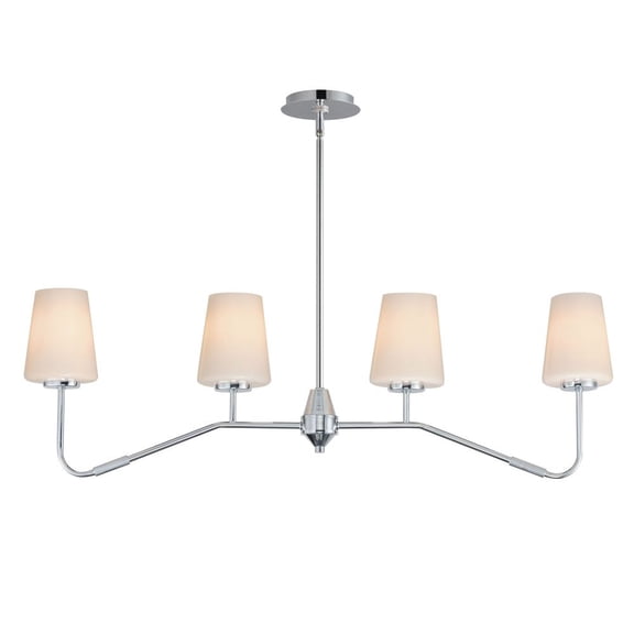 12697WTPC Maxim Lighting Durham - 4 Light Linear Pendant-12.25 Inch Tall and 4.75 Inch Wide-Polished Chrome Finish
