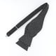 thumbnail image 3 of Corbata de moño,lazo del uno mismo,puntos blancos,Pajarita Negra, 3 of 7