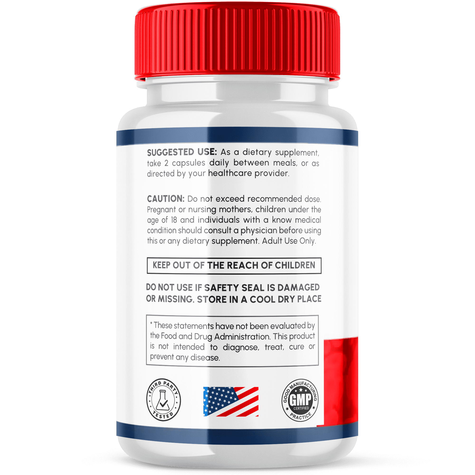 GlucoSynq Blood Support Advanced Formula Supplement Natural Ingredients 120 Capsules