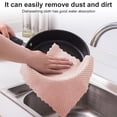 thumbnail image 3 of sweethay Paño de cocina, sartén absorbente, vajilla, trapo de de fibra superfina, toalla de baño, accesorios de limpieza colgantes Suministros de limpieza para el hogar Carne rosa 5 piezas, 3 of 6