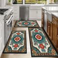 thumbnail image 6 of Floral Kitchen Rugs Sets of 3, Non Slip Kitchen Rugs and Mats Washable Farmhouse Kitchen Rugs Floral Kitchen Floor Mat Carpet Runner Rugs for Hallway Laundry Room, 6 of 12