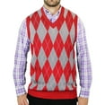thumbnail image 5 of Blue Ocean Mens Big & Tall Jacquard Sweater Vest (sv-245bm), 5 of 5