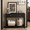 Black, variant on 29.53" Tall Console Table, Narrow Entryway Sofa Table with Drawers and Storage Shelf, Space-Saving Accent Table for Hallway Living Room, Black