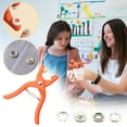 thumbnail image 4 of Ensemble d'Outils pour Pinces, Ensemble d'Outils pour Bébé, Trousse de Boutons-Pression, Boutons-Pression en Métal pour la Couture, Ensemble d'Outils d'Installation de Boucles à Cinq Griffes, Trousse de Boutons-Pression, Ensemble d'Outils à Main, 4 of 6