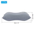 thumbnail image 2 of Uxcell Oreiller Gonflable, Oreiller de Voyage Ultraléger Carré pour Camping Randonnée, Gris 3 Pack, 2 of 6
