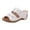 White, variant on Bmisegm Women Solid Slip on Casual Open Toe Wedges Comfortable Beach Shoes Sandals Slippers Womens Sandals Summer Red 9