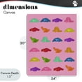 thumbnail image 4 of Stupell Industries Contemporary Dinosaur Gummies on Pink Canvas Art, 24 x 30, by LISH Creative, 4 of 8