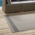 thumbnail image 7 of Modway Optica Chevron With End Borders 8x10 Indoor and Outdoor Area Rug in Gray and Beige, 7 of 7