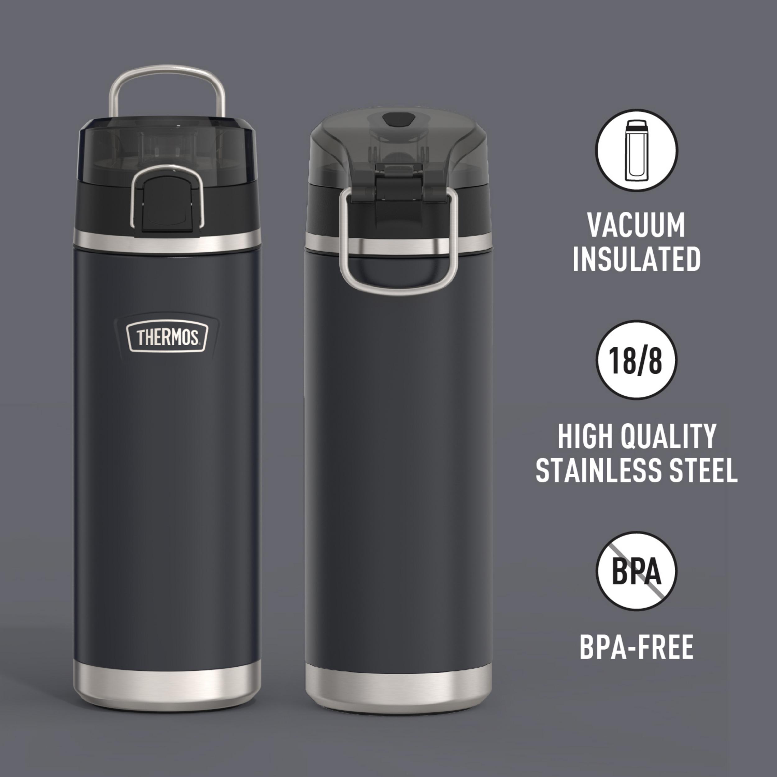 Thermos ICON Series Stainless Steel Vacuum Insulated Water Bottle w/ Spout, Granite, 24oz - image 3 of 13