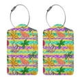 Giroia Multicolored Tropical for Large Luggage Tags for Suitcases for