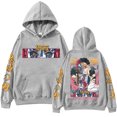 thumbnail image 4 of TIANCHU Akaza Manga Graphic Hoodie - Unisex Fleece Long Sleeve Streetwear,M,black, 4 of 6