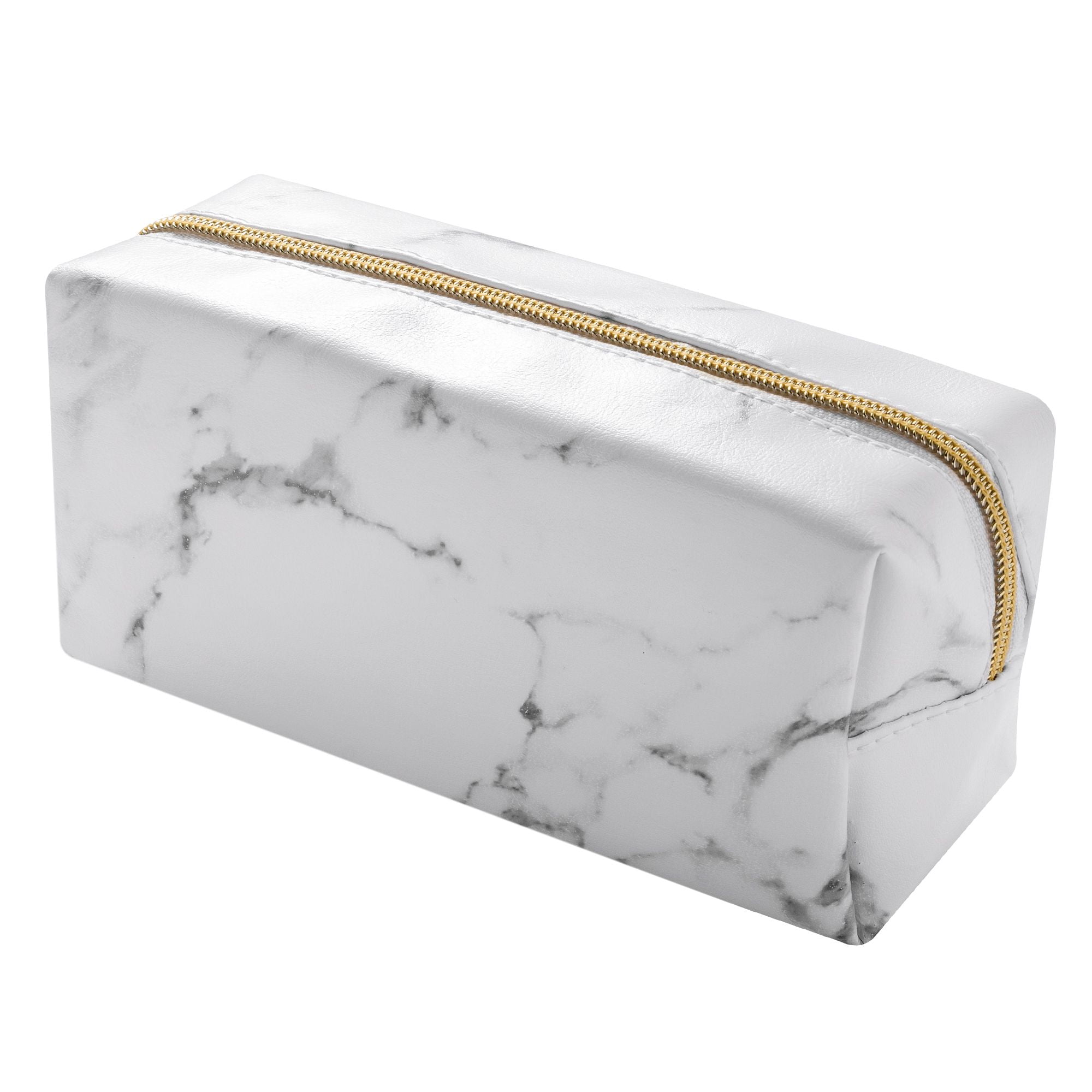 Zodaca Marble Patterned Cosmetic Makeup Toiletry Beauty Travel Zipper Bag Pouch