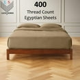 thumbnail image 2 of 6-PC Queen Egyptian 400-TC Cotton Sheet Set - 15" Deep Pockets with 1 Fitted Sheet, 1 Oversized Flat Sheet 4 Pillowcases - Taupe, 2 of 7