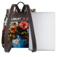 thumbnail image 3 of Sikiie Elegant Floral Vase Painting Women Genuine Leather Backpack Fashion Rucksack Daypack Leather Casual Travel Backpacks for Women, 3 of 4
