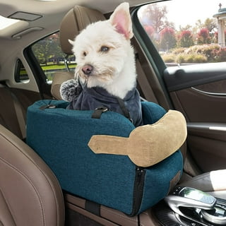 LIROPAU Center Console Dog Car Seat For Small Dogs, Pet Booster