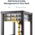 thumbnail image 2 of StarTech 1U Vertical 2.2 x 3.9in Serveur Rack Câble Gestion D-Anneau Crochet W / Ouverture Flexible - Réseau Rack-Mount, 2 of 5