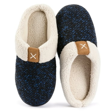 Ravelier Women's Knit Sherpa Lined Slipper